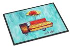 NEW Hot Dog Cart Doormat Front Door Mat Indoor Outdoor Rugs for Entryway, Non Slip Washable Low Pile, 18H X 27W