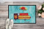 NEW Hot Dog Cart Doormat Front Door Mat Indoor Outdoor Rugs for Entryway, Non Slip Washable Low Pile, 18H X 27W