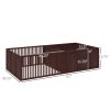Whelping Box for Dogs Built for Mother's Comfort, Dog Whelping Pen with Removable Doors, Puppy Playpen for Indoors