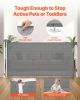 Retractable Baby Gate, Extends to 72.8 inch Wide, 31.3 inch Tall, with Security Lock, Easy to Use, Walk Through Without Tripping