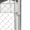 PawHut 19.7' x 7.5' x 4.9' Dog Kennel Outdoor for Large-Sized Dogs with Waterproof UV Resistant Roof, Silver